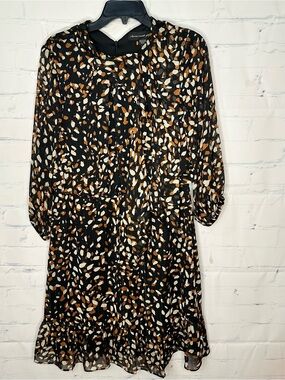 Women’s‎ Clover And Sloane Size 12 Multi Color Long Sleeve Dress